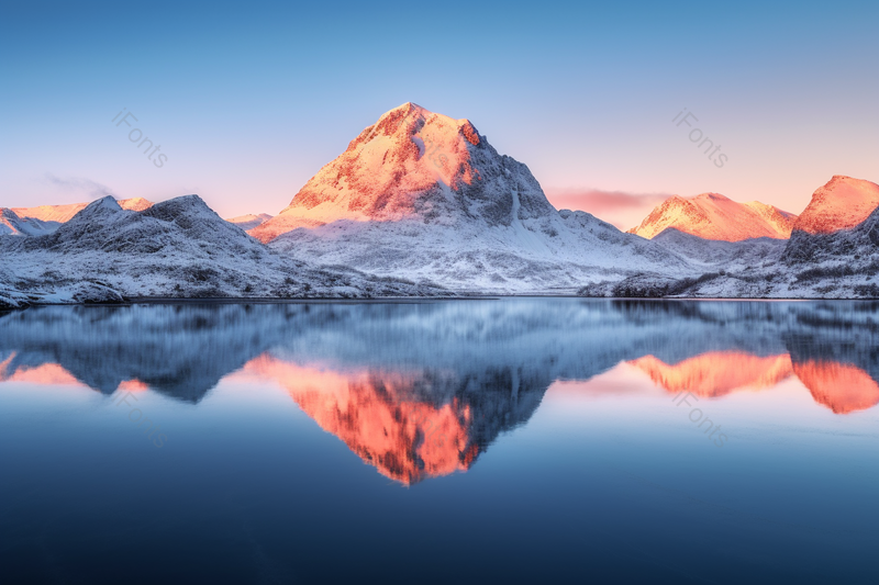 夕阳下的美丽雪山山脉旅行背景图,高清,摄影图,摄影图片,图片大全,摄影图免费下载